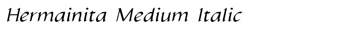 Hermainita Medium Italic image